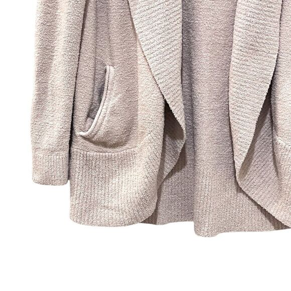 Barefoot Dreams CozyChic Lite Circle Lounge Cardigan Taupe Size Medium - Picture 6 of 11
